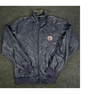 Vtg Izod Club Mens Navy Blue Pebble Beach Jacket Windbreaker US Open 1992 Size M